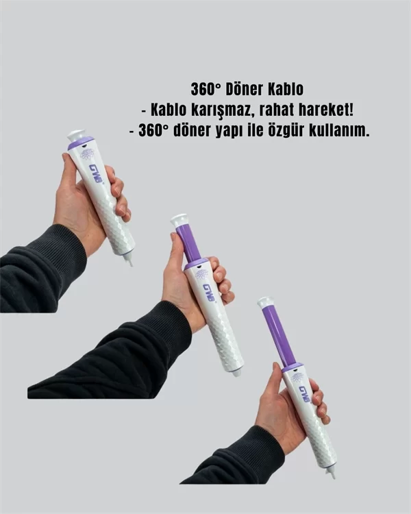 Hızlı Isınan, Kompakt ve Güvenli – Tüm Saç Tiplerine Uygun Kıvırma Cihazı - Görsel 5