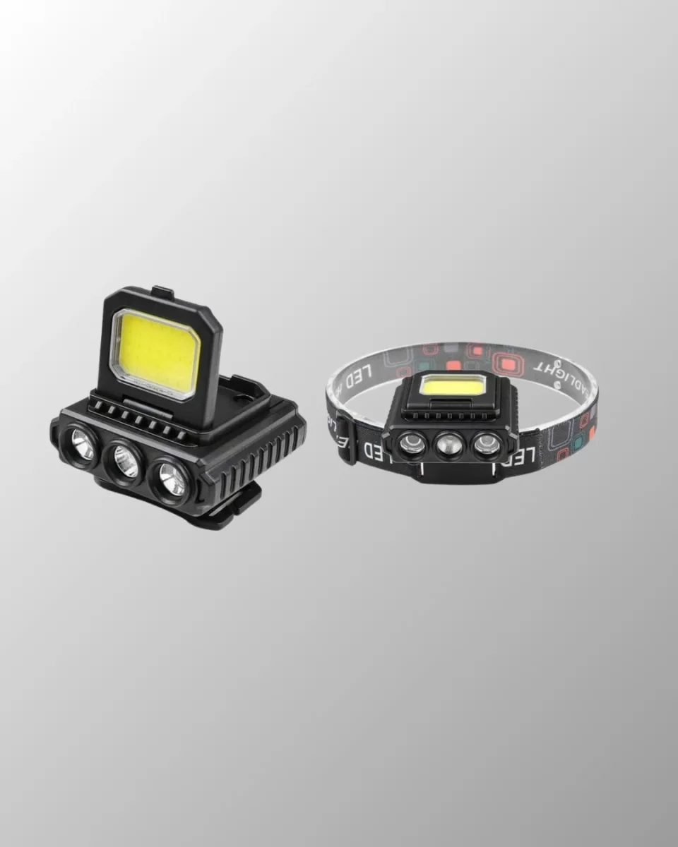 USB Şarjlı Kafa Feneri 800 Lumen Ayarlanabilir COB ve XPE LED - Görsel 4