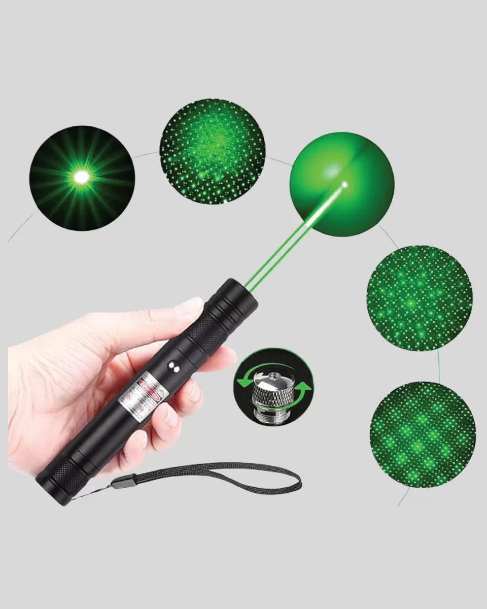 Yüksek Güçlü Yeşil Lazer Pointer 5000mW Şarjlı - Görsel 4