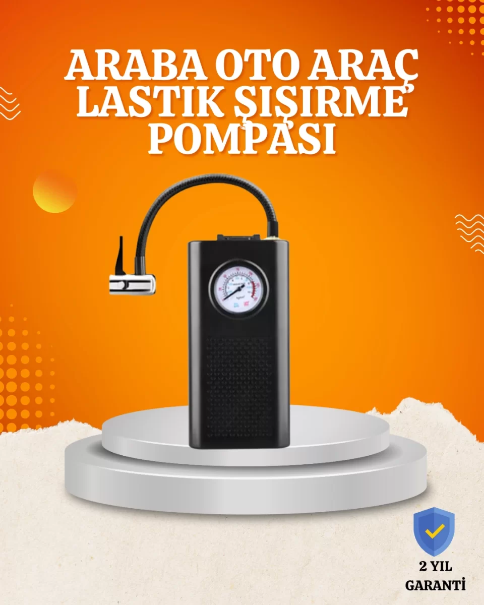Taşınabilir Elektrikli Oto Motosiklet Bisiklet Lastik Şişirme Pompası