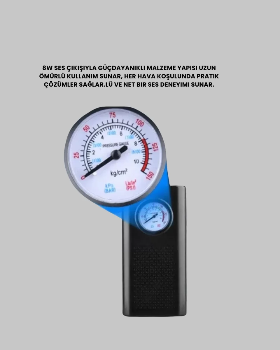 Çok Fonksiyonlu Dijital Gösterge Elektrikli Lastik Pompası - Görsel 4