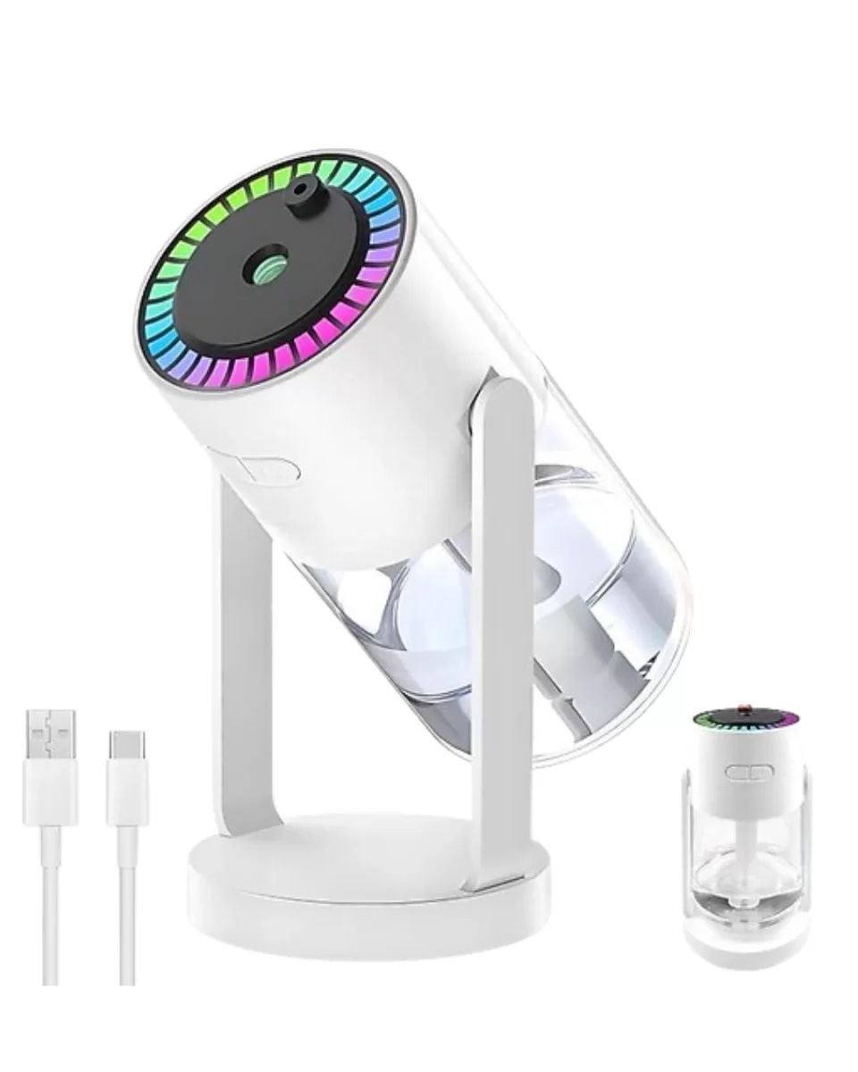 Yıldızlı Projektör Hava Nemlendirici Ultrasonik Buhar ve RGB Işık - Görsel 3