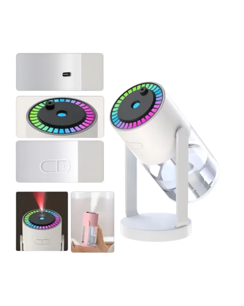 Yıldızlı Projektör Hava Nemlendirici Ultrasonik Buhar ve RGB Işık - Görsel 5