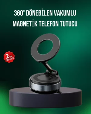 Alüminyum Gövdeli Manyetik Araç İçi Telefon Tutucu