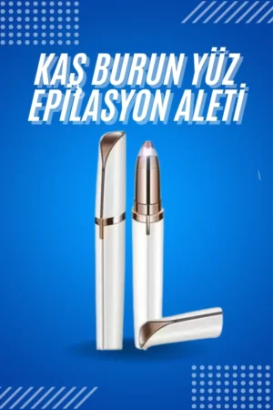 Tüy Kıl Alma Kaş Bıyık Unisex Yüz Bakım Epilasyon Aleti Pilli
