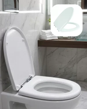 Universal Klozet Kapak Seti Kaydırmaz Alt Yüzey Kolay Temizlik Banyo Aksesuarı