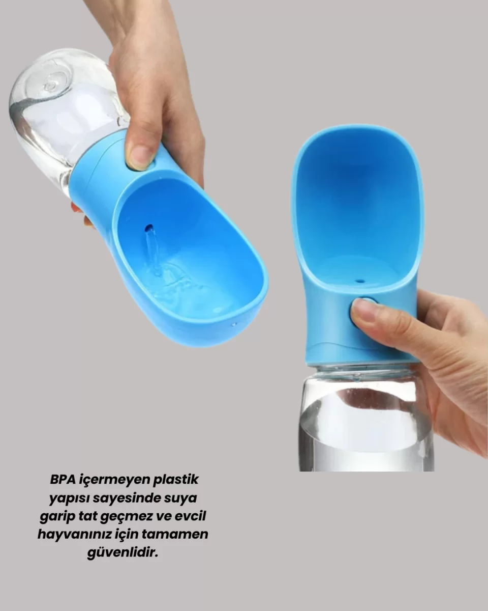 Sızdırma Önleyici Silikon Halkalı Pet Su Dispenseri Gezi Seyahat İçin - Görsel 3