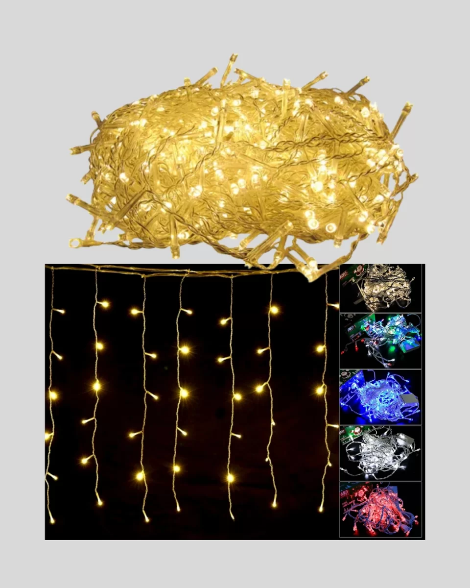 4 Metre Yılbaşı Şelale Led Perde Işık Ev Bahçe Dekor - Görsel 3