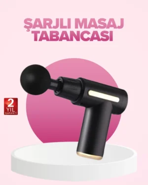Profesyonel Masaj Tabancası 6 Kademeli Derin Kas Terapisi 4 Başlıklı Şarjlı Sessiz Motor