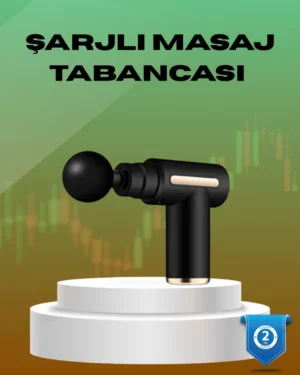 6 Kademeli Kas Masaj Tabancası 4 Başlıklı Güçlü Sessiz Sporcu Masaj Cihazı Şarjlı