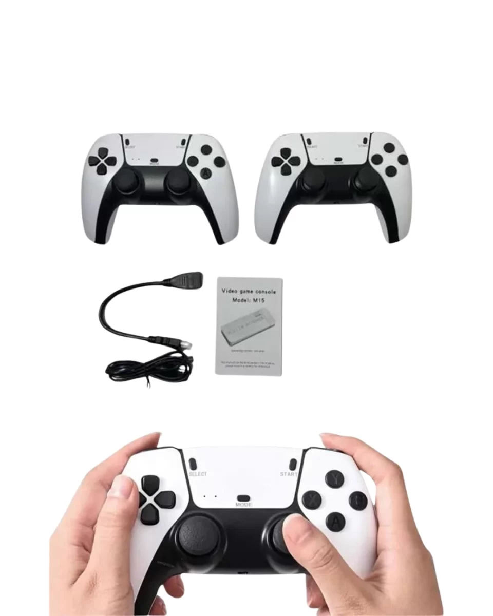 20600 Oyunlu Retro Oyun Konsolu Kablosuz Joystick - Görsel 3