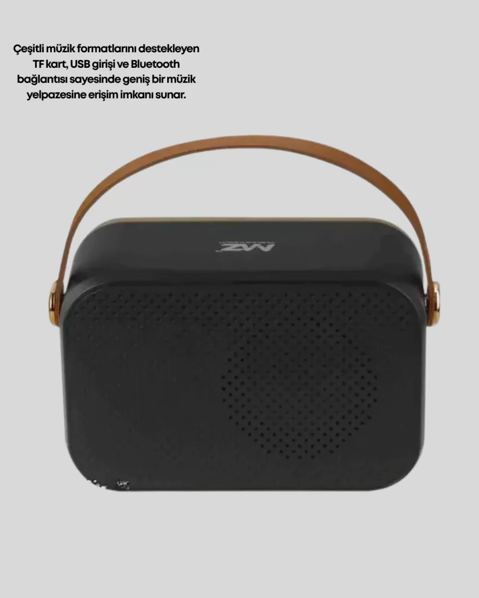 Retro Tarz Kablosuz Radyo – Bluetooth, USB ve TF Kart Girişli - Görsel 2