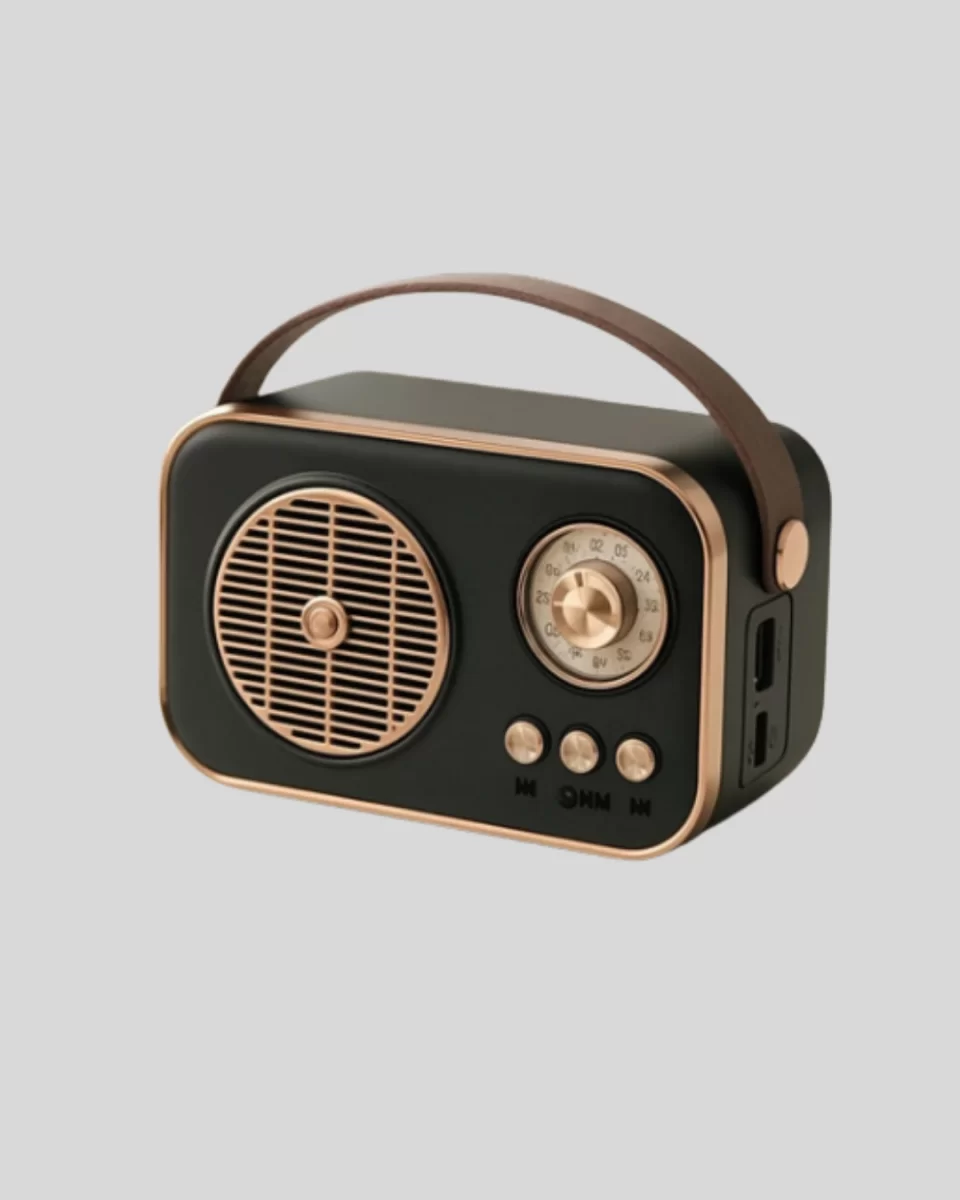 Retro Tarz Kablosuz Radyo – Bluetooth, USB ve TF Kart Girişli - Görsel 4