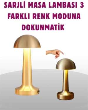 Taşınabilir Dokunmatik LED Lamba – Sıcak & Soğuk Işık Ayarı