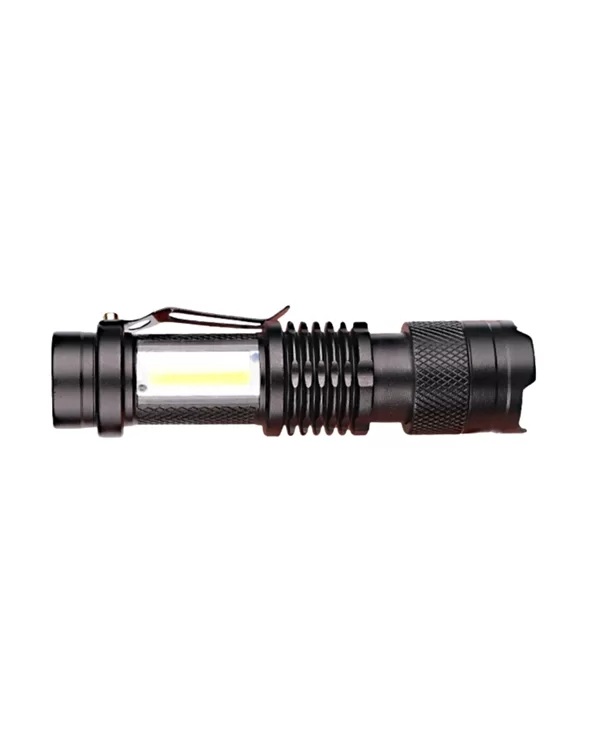 Şarjlı LED El Feneri - 14500 Pil Dahil, 4 Işık Modu, Mini Boy - Görsel 2