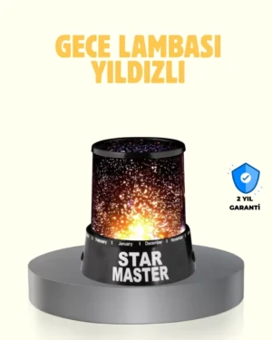 LED Renk Değiştiren Yıldız Projektör Galaxy Efektli Gece Lambası