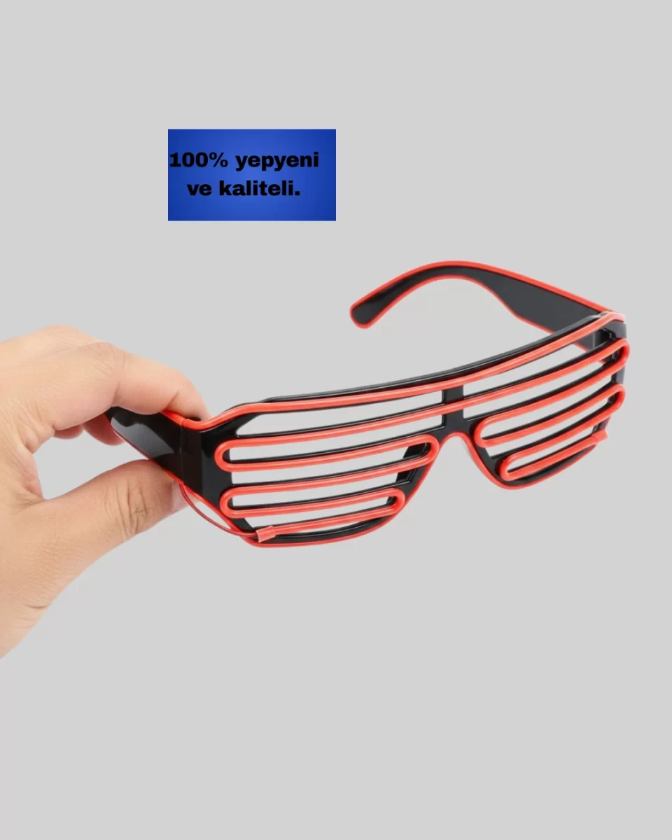 NEON GÖZLÜK KIRMIZI - Görsel 3