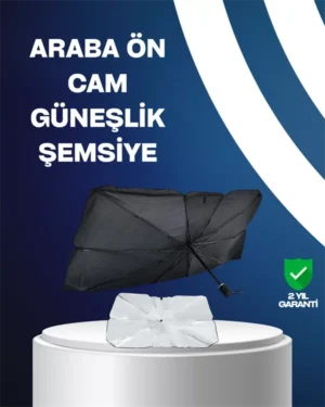 Isı ve UV Engelleyici Güneşlik – 360° Bükülebilir Şemsiye Sapı ile Konfor