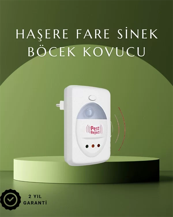 Ultrasonik Ses Dalgalarıyla Kimyasalsız Fare ve Böcek Kovucu Cihaz
