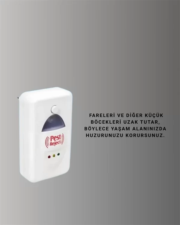Ultrasonik Ses Dalgalarıyla Kimyasalsız Fare ve Böcek Kovucu Cihaz - Görsel 2
