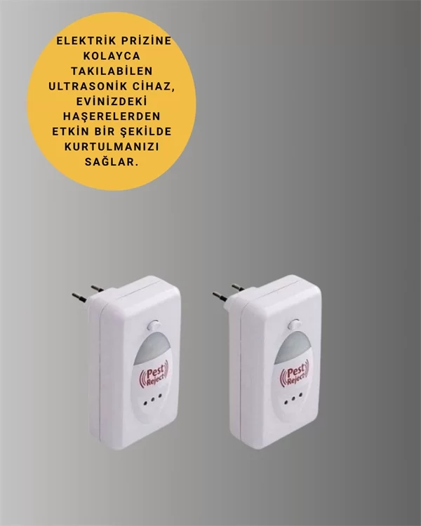 Ultrasonik Ses Dalgalarıyla Kimyasalsız Fare ve Böcek Kovucu Cihaz - Görsel 3