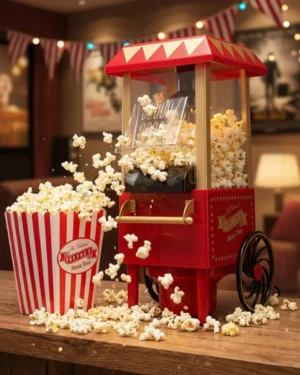 Sıcak Hava Teknolojili Yapışmaz Popcorn Makinesi