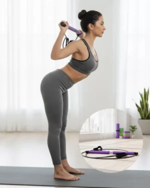 Pilates Bar Direnç Çubuğu Kas Tonlama ve Esneklik Artırıcı Tasarım