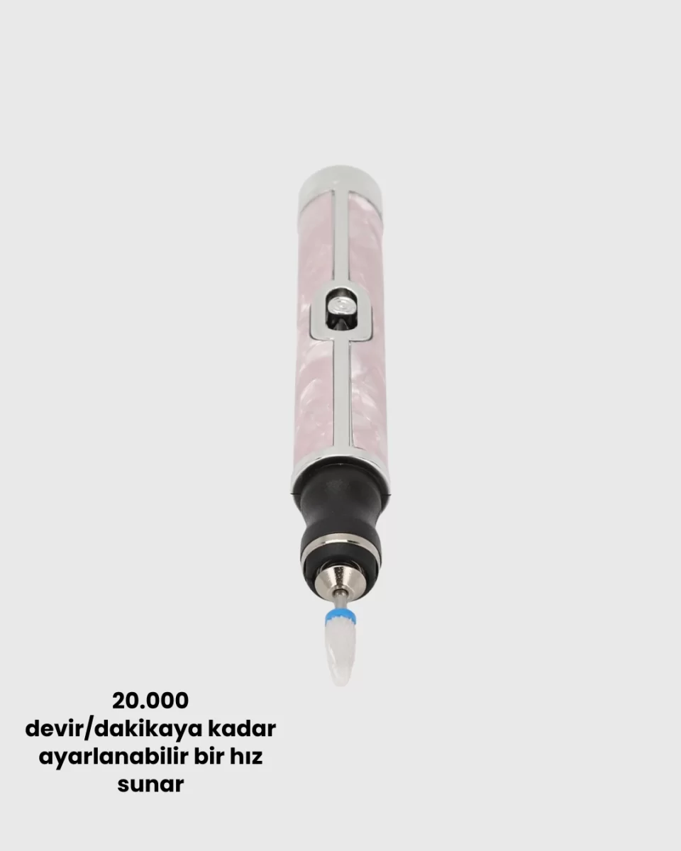 USB Şarjlı Profesyonel 20.000 RPM Elektrikli Oje Sökücü ve Tırnak Bakım Aleti - Görsel 4