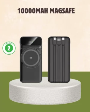 10000 mAh Kablosuz Powerbank – 15W Hızlı Şarj,  Type-C Çoklu Çıkışlı