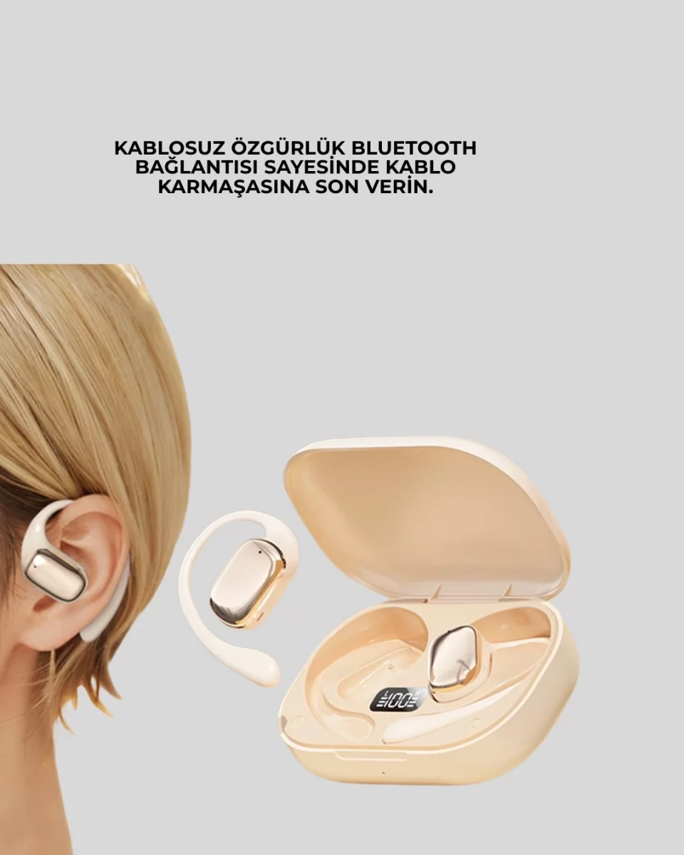 Hızlı Şarj Destekli Kablosuz Çeviri Kulaklığı - Görsel 2