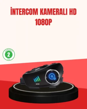 Q28 Kameralı Motosiklet Kask Kulaklık Bluetooth 5.3 Su Geçirmez 1080P HD