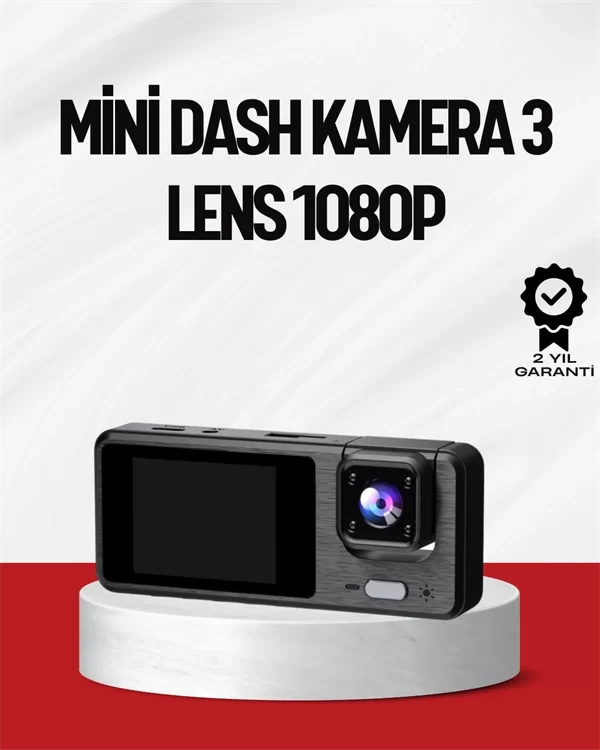 3 Kameralı DVR Araç Kamerası – Tam Güvenlik, Tam Kapsama