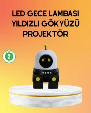 Taşınabilir Lityum Bataryalı Led Gece Lambası ve Projektör