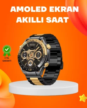 Amoled Akıllı Saat IP67 Su Geçirmez 3 Bileklikli Sağlık Takipli