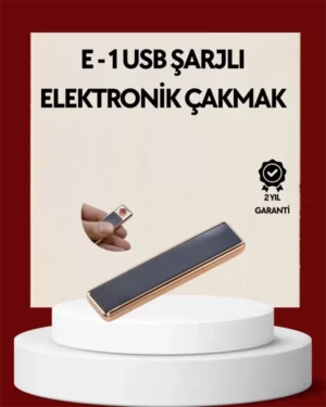 Plazma Ark Teknolojili Elektrikli Çakmak – Dokunmatik, LED Göstergeli, Şarj Edilebilir