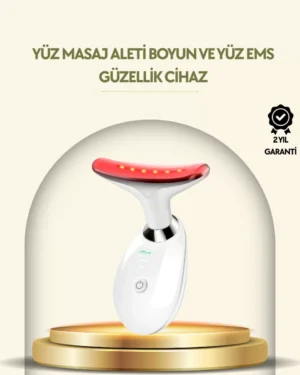 Kompakt ve Taşınabilir Cilt Bakım Cihazı – 3 Fonksiyonlu, USB Şarjlı, LED Işıklı Güzellik Aleti