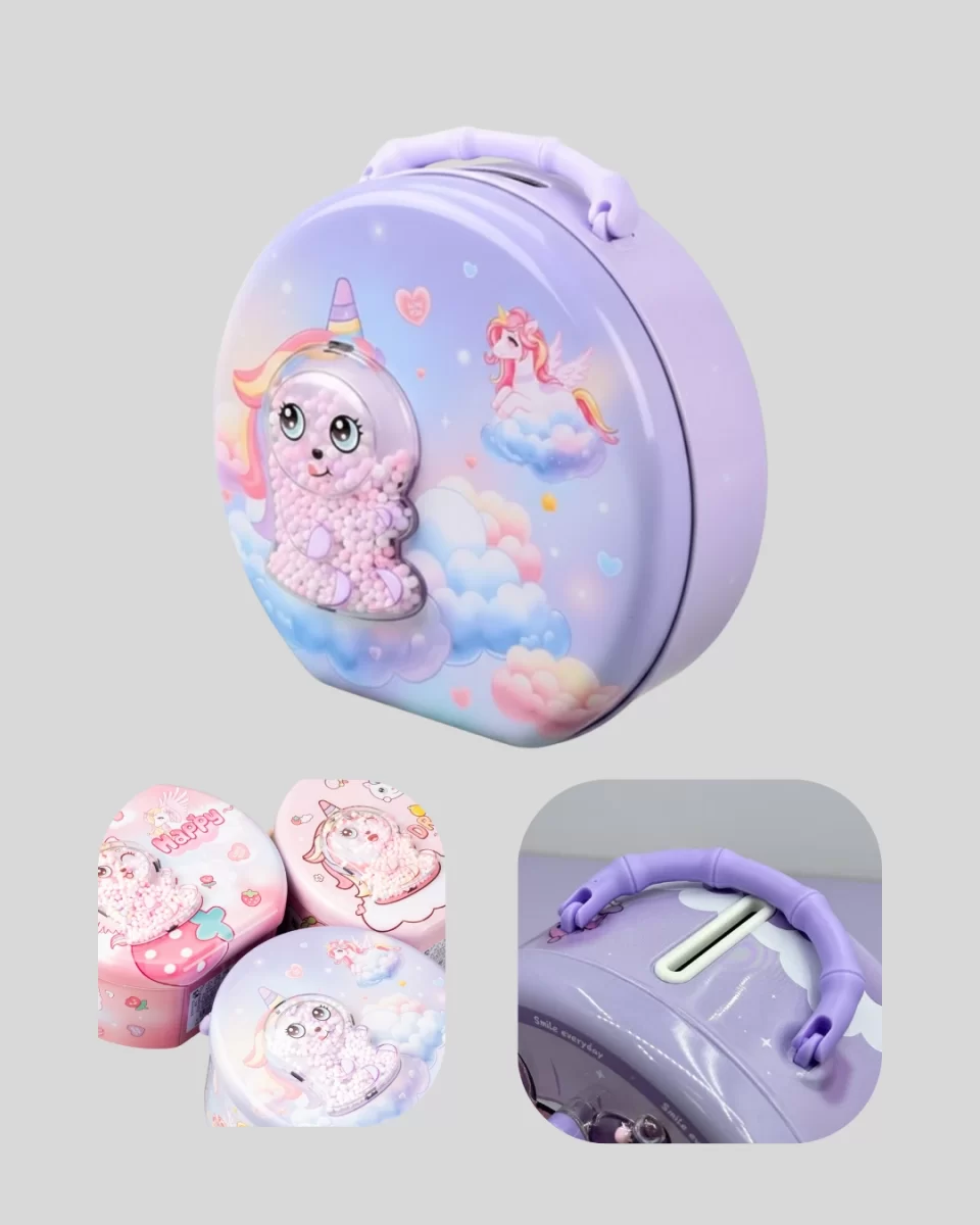 Çocuklar İçin Şifreli Para Kasası Hazine Sandığı Tasarımı - Görsel 3