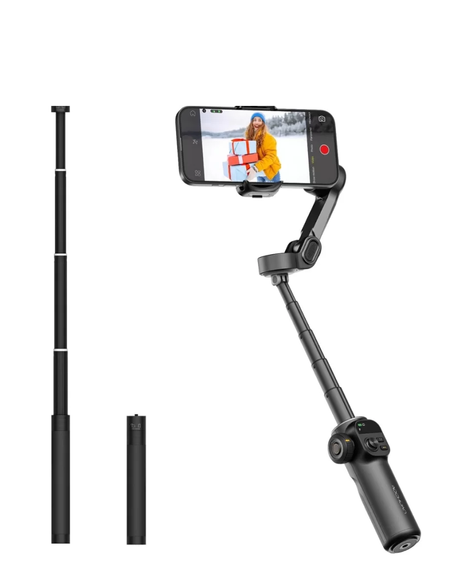 Profesyonel Telefon Video Sabitleyici Gimbal Stabilizer Vlog Aparatı - Görsel 3