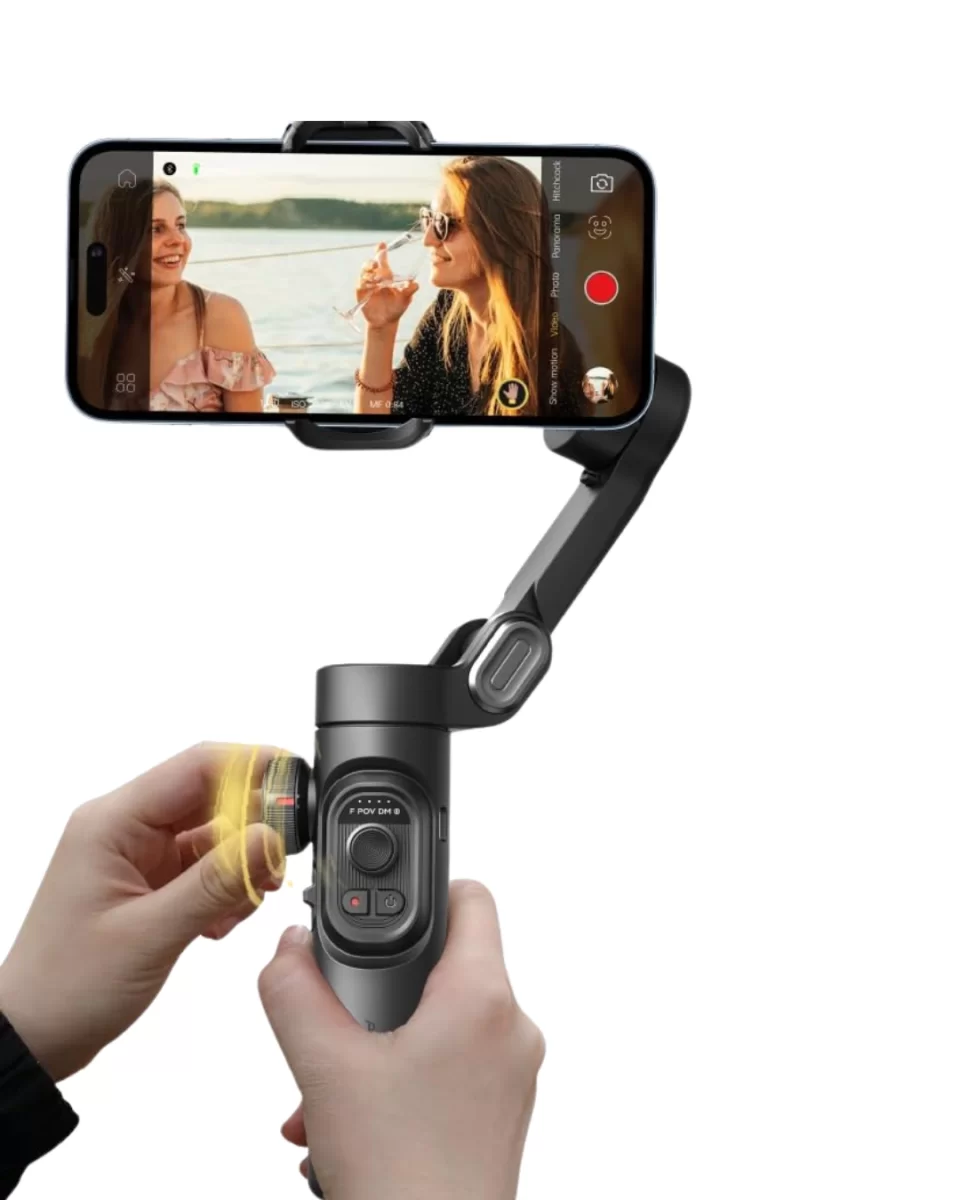 Profesyonel Telefon Video Sabitleyici Gimbal Stabilizer Vlog Aparatı - Görsel 5