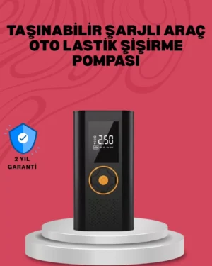 Çok Amaçlı Dijital Lastik Pompası Araç Bisiklet Top Uyumlu