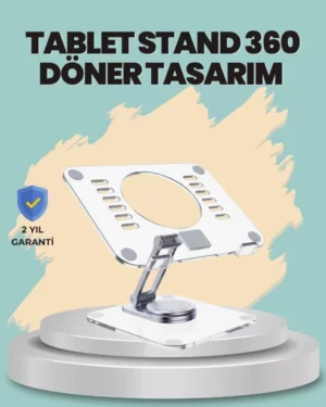 Çift Eksenli Ayarlanabilir Tablet Destek Standı