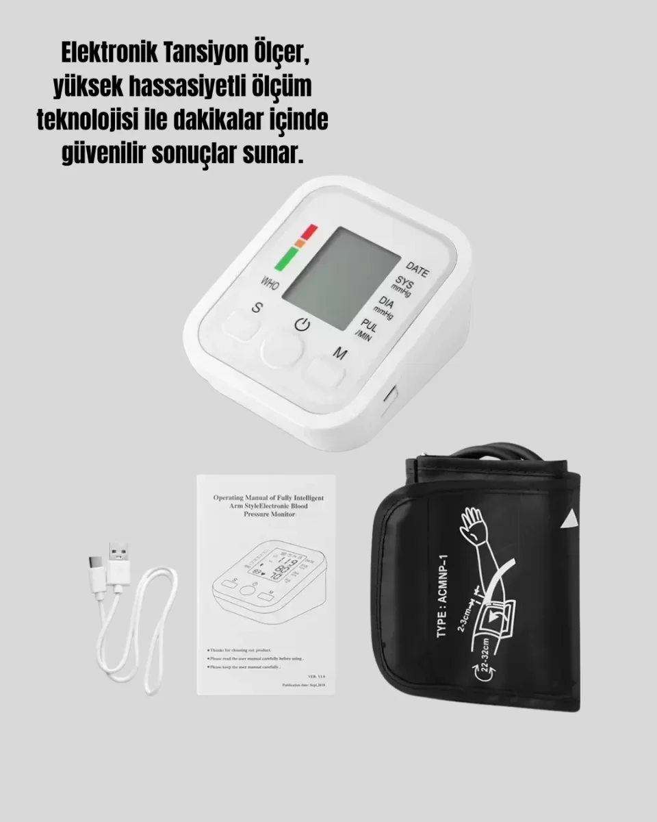 Yüksek Hassasiyetli Dijital Tansiyon Ölçer - Görsel 5