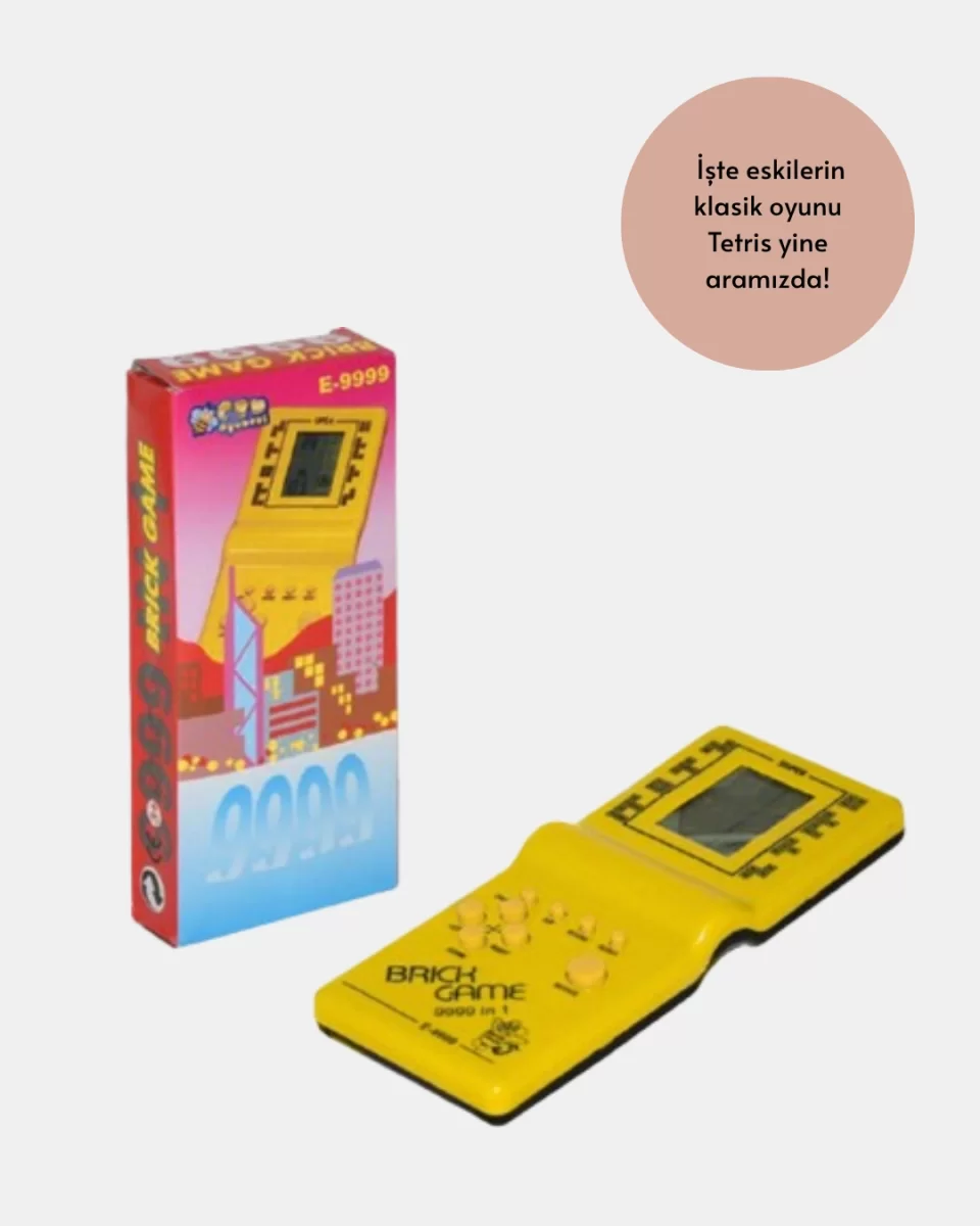 Taşınabilir El Aterisi Gameboy – Klasik Tetris Oyunu, Pil ile Çalışan Mini El Konsolu - Görsel 3