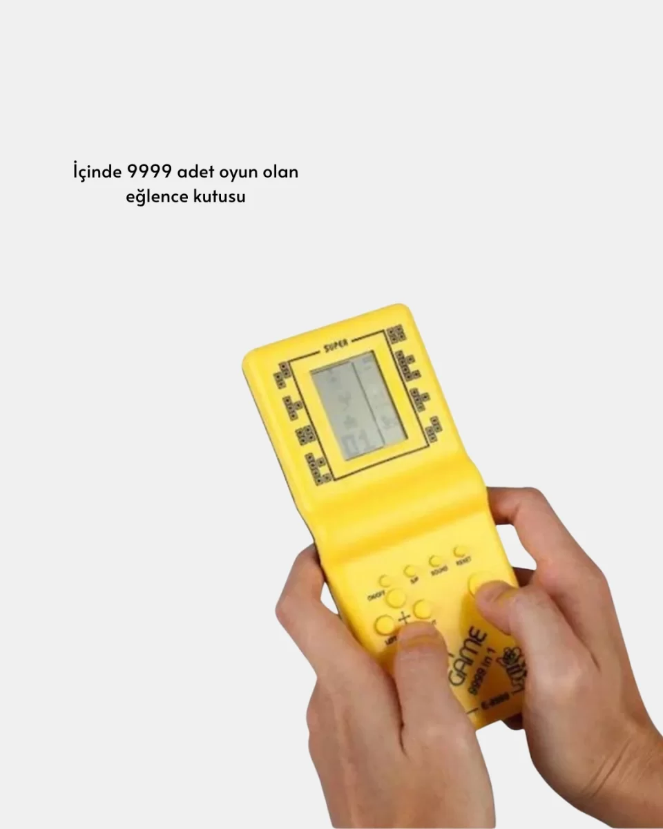 Taşınabilir El Aterisi Gameboy – Klasik Tetris Oyunu, Pil ile Çalışan Mini El Konsolu - Görsel 4