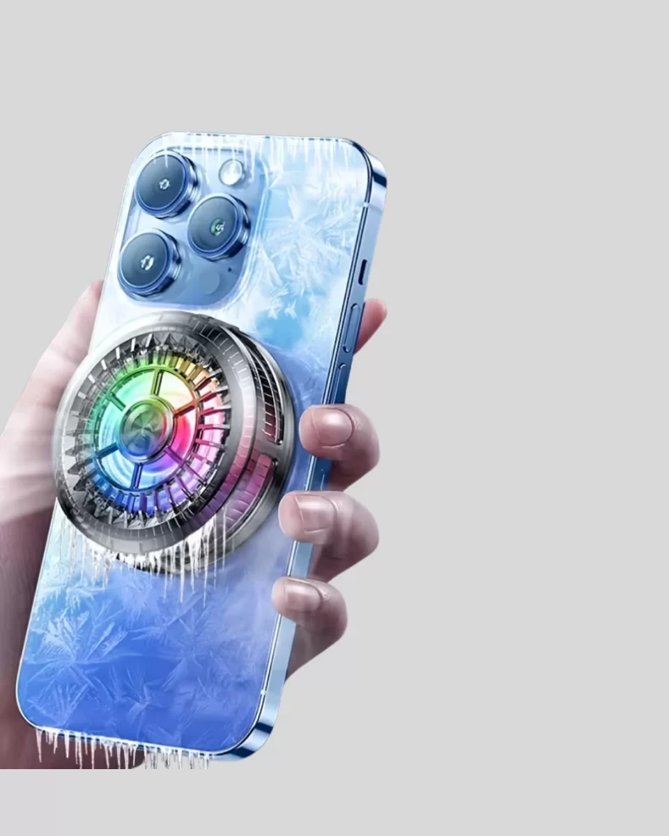 Telefon Soğutucu Fan RGB Işık Mobil Gaming İçin Süper Soğutma - Görsel 2