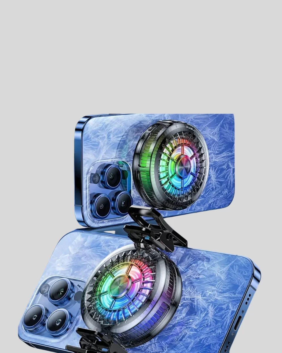 Telefon Soğutucu Fan RGB Işık Mobil Gaming İçin Süper Soğutma - Görsel 5