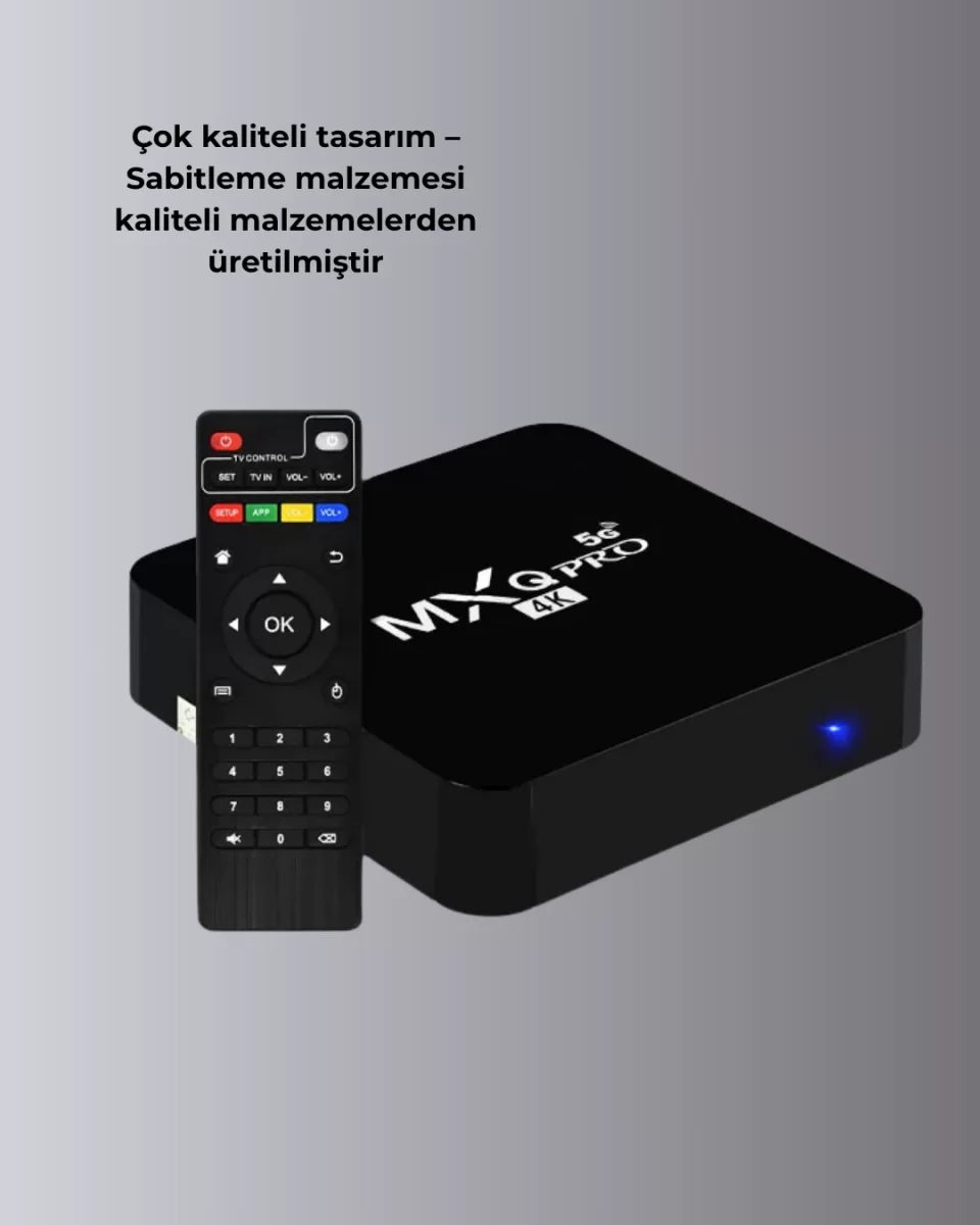 Akıllı Android TV Box – 4K Çözünürlük, 2GB RAM, 16GB Depolama, Hızlı Wi-Fi - Görsel 5