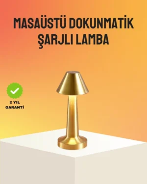 Modern Metal Masa Lambası 3 Işık Renkli Kademesiz Parlaklık Ayarlı