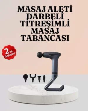 AKTÜEL 3in1 Taşınabilir Şarjlı Titreşimli Masaj Cihazı Çok Fonksiyonlu