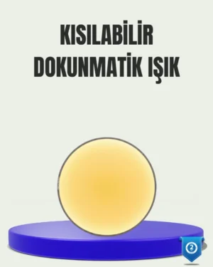 LED Hareket Sensörlü Gece Lambası Kablosuz Duvar Tipi